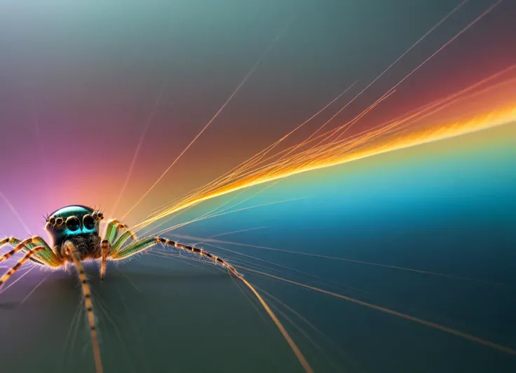 Macro Photography, futuristic electro-optical (((microchip))) implanted on (Spider:1.1) (head:1.1) with optical luminescent fibers, dramatic lighting, macro photo (art by Sergio Lopez, Cory Arcangel & Ellen Jewett) <lora:sss:0.8> <lora:add-detail-xl:0.5> <lora:Bubbly_Tech_XL_World_Morph:0.4> bubblytech, scifi, transparency, caustics , iridescent <lora:zhibi:0.8> zhibi, subsurface scattering, Photorealistic, Hyperrealistic, analog style, realistic, film photography, soft lighting, heavy shadow, close-up, macro 100mm, macro photography