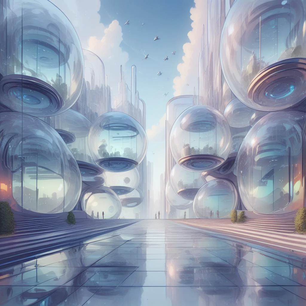 score_9, score_8_up, <lora:BubblyTech_PonyXL_B-000013:1>,bubblytech ,scifi, transparency, caustics , iridescent,
city , scenery,