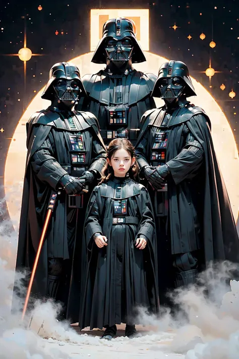 (a lot of Darth Vaders of different heights and different colors:1.4) showed up at the picket of thousands of people, (star wars poster:1.2), highest quality, masterpiece, ultra-detailed, dof, artistic lighting, rimlight, best quality, (masterpiece), (ultra-detailed), insane details, (stunning visual effects, fantasy, ArtStation, vfx, very beautiful graphics, CG), <lora:anxiang:0.4>