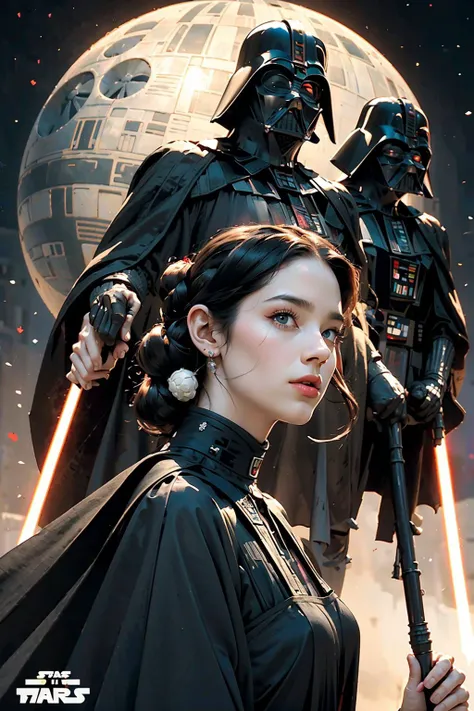 (a lot of Darth Vaders of different heights and different colors:1.4) showed up at the picket of thousands of people, (star wars poster:1.2), highest quality, masterpiece, ultra-detailed, dof, artistic lighting, rimlight, best quality, (masterpiece), (ultra-detailed), insane details, (stunning visual effects, fantasy, ArtStation, vfx, very beautiful graphics, CG), <lora:anxiang:0.4>