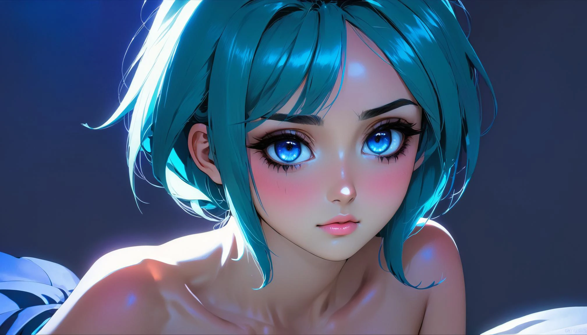 1girl, shy, embarrassed, <lora:Hiyori_image75_v1-000040:1>, hiyori \(blue archive\), colorful, abstract background, sitting, <lora:Beautify-Supermodel-SDXL:1>, supermodel face, big lips , <lora:DonMn1ghtm4reXL:1>, DonMn1ghtm4reXL,, very thin waist, <lora:SDXL_MassiveCowsLoRA_v1:0.1> breasts, cleavage, slim body,, (8k, masterpiece, best quality, ultra-detailed), (an extremely delicate and beautiful)kawaii, cute, very big eyes, Aesthetic Anime Eyes, small face, large breasts, cinematic lighting, , Intricate, High Detail, Sharp focus, dramatic, masterpiece, best quality, ultra-detailed,