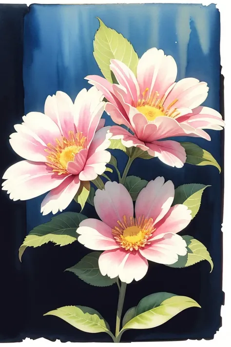 (masterpiece, beat quality, official art, watercolor sketch), a flower