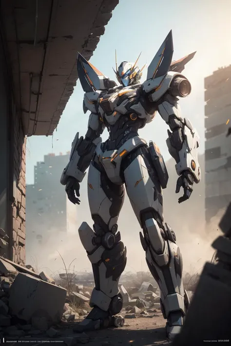 ((Best quality)), ((masterpiece)), (highly detailed:1.3), 3D,Shitu-mecha, beautiful cyberpunk women with her mecha in the ruins of city from a forgoten war, ancient technology,HDR (High Dynamic Range),Ray Tracing,NVIDIA RTX,Super-Resolution,Unreal 5,Subsurface scattering,PBR Texturing,Post-processing,Anisotropic Filtering,Depth-of-field,Maximum clarity and sharpness,Multi-layered textures,Albedo and Specular maps,Surface shading,Accurate simulation of light-material interaction,Perfect proportions,Octane Render,Two-tone lighting,Low ISO,White balance,Rule of thirds,Wide aperature,8K RAW,Efficient Sub-Pixel,sub-pixel convolution,luminescent particles,light scattering,Tyndall effect