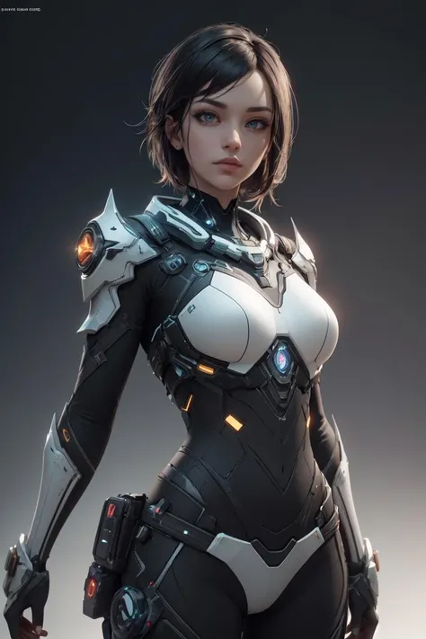 ((Best quality)), ((masterpiece)), (detailed:1.4), 3D, an image of a beautiful cyberpunk female with all black armour,HDR (High Dynamic Range),Ray Tracing,NVIDIA RTX,Super-Resolution,Unreal 5,Subsurface scattering,PBR Texturing,Post-processing,Anisotropic Filtering,Depth-of-field,Maximum clarity and sharpness,Multi-layered textures,Albedo and Specular maps,Surface shading,Accurate simulation of light-material interaction,Perfect proportions,Octane Render,Two-tone lighting,Wide aperture,Low ISO,White balance,Rule of thirds,8K RAW