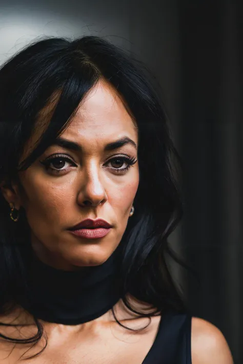 A stunning intricate full color portrait of mariaC1 , wearing a black turtleneck, epic character composition, by ilya kuvshinov, alessio albi, nina masic, sharp focus, natural lighting, subsurface scattering, f2, 35mm