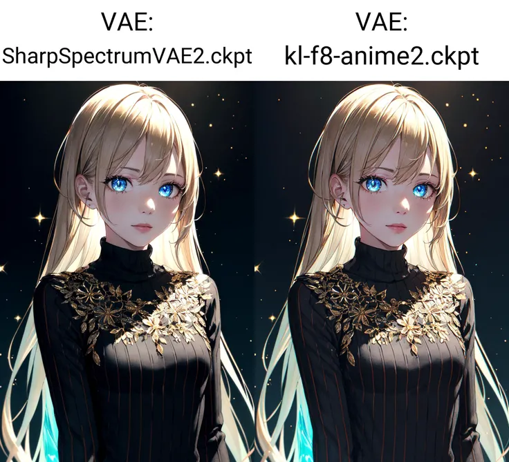 (masterpiece, best quality:1.5),upper body,solo,(gold trim:1.3),(detailed eyes:1.3),(intricate details:1.2),sparkles,(dark background:1.4),(bioluminescence:1.2),sweater,ribbed sweater,
