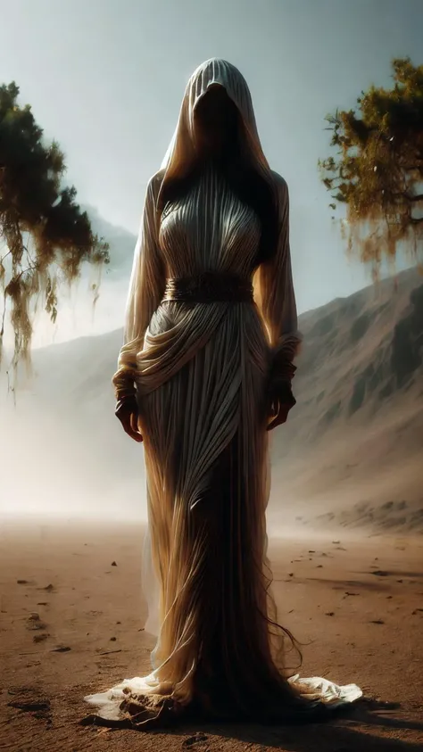 masterpiece,best quality,cinematic lighting,natural shadow,highest detail,
1girl,full body,forest of magic,faceless,empty,hollow,(no humans),torn fabric,long sleeves,(sleeves past wrists),floating,g0s1 standing next to a dry branch,dressed in a deep blue robe with flowing hair,and an enigmatic and magical aura in her eyes,The branches are covered with shimmering magical lights,resembling stars in the night sky. The girl's eyes sparkle with deep purple light,surrounded by mysterious purple mist,creating a mystical and magical atmosphere,
<lora:add_detail:1>,<lora:Better light:1>,<lora:æ¯æ1:1>,<lora:g0s1 - Ghost:1>, exquisite composition, cinematic romantic holy epic modern perfect beautiful great grand pristine intricate stunning fine delicate detailed symmetry divine marvelous elegant amazing cool background inspiring excellent directed wonderful lovely pretty breathtaking aesthetic, spectacular awesome artistic, shining rich magnificent outstanding enchanted colorful full