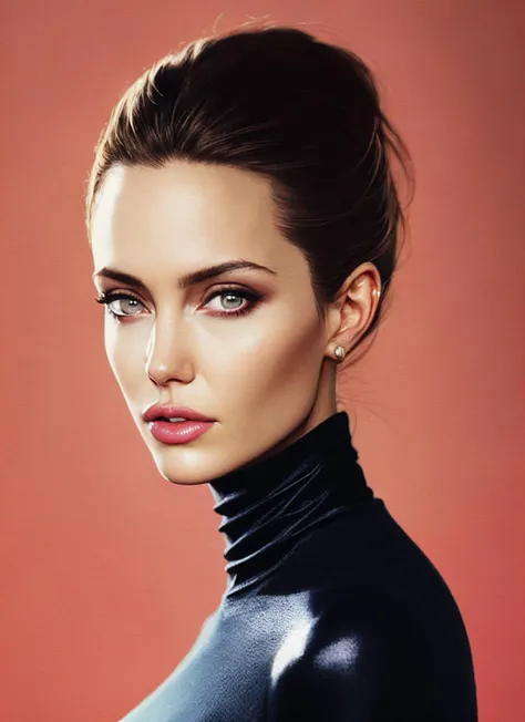 modelshoot style, A stunning intricate full color portrait of (sks woman:1),wearing a black turtleneck, epic character composition, by ilya kuvshinov, alessio albi, nina masic, sharp focus, natural lighting, subsurface scattering, f2, 35mm, film grain, <lora:locon_angelina_v1_from_v3_64_32:1.4>