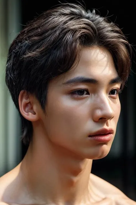 pond, face, face focus, portrait, oily, (absurdres, highres, ultra detailed),((masterpiece)), ((best quality:1.1)), High Resolution, 8k,1boy, best quality, masterpiece, (photorealistic:1.4), 4k, high quality, masterpiece, best quality, highres, dynamic poses, realistic, mature male, looking at viewer, high contrast, toned abs  <lora:pond:1>  <lora:add_detail:0.9>