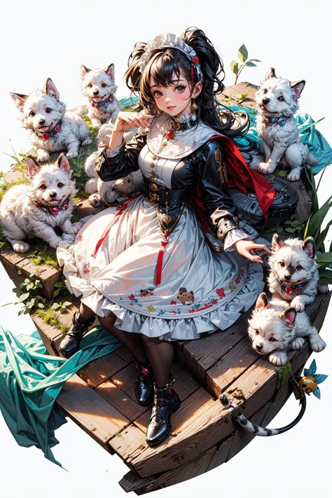 ((best quality, masterpiece, absurbres, super-resolution)) cute illustration (((animal, cute puppy)))