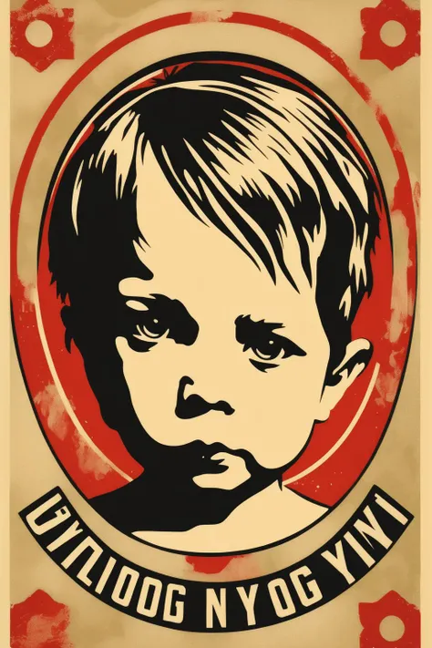 <lora:Shepard Fairey Style:1>Shepard Fairey Style - a logo representing a young and innocent child, by Shepard Fairey, screen-print, flat, vector - no realistic photo details