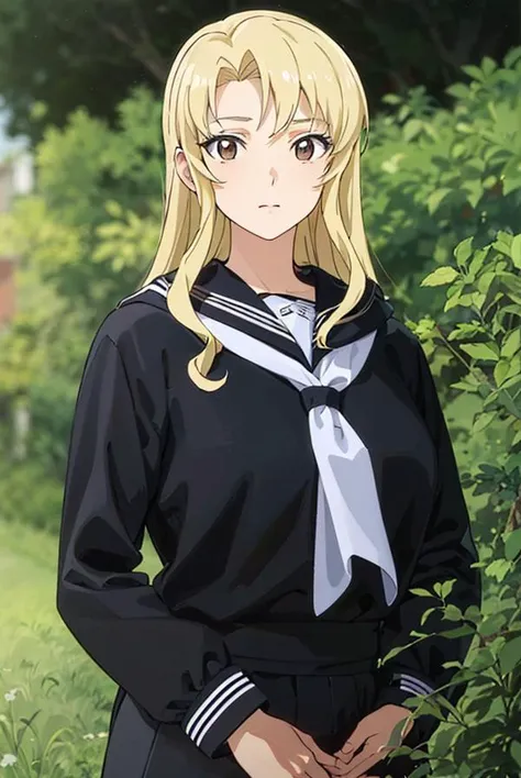 {{masterpiece}}, {{best quality}}, {an extremely delicate and beautiful}, extremely detailed wallpaper, super fine illustrations, {{an extremely delicate and beautiful girl}}, mature female, beautiful detailed eyes, finely detail, delicate face, masterwork, 1girl, delicate details, highres, beautiful detailed face, an extremely delicate and beautiful face, beautifuly color, intricate detail, complex details, ultra-detailed, solo, seriarna, anime, brown eyes, serafuku,