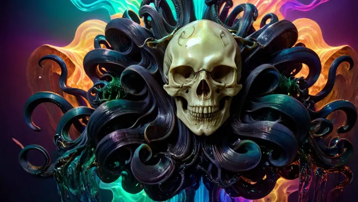 <lora:Alphonse Mucha Style:1.7> alphonse mucha style, Cthulhu, black flowing tentacles,
<lora:epoxy_skull-sdxl:0.5> epoxy_skull
<lora:ral-3dwvz-sdxl:0.7> ral-3dwvz, symmetrical, balanced,
<lora:cursedimagessdxl:1> cursed image, photo-realistic, 4k, laser prism spectrum gradient background lighting,