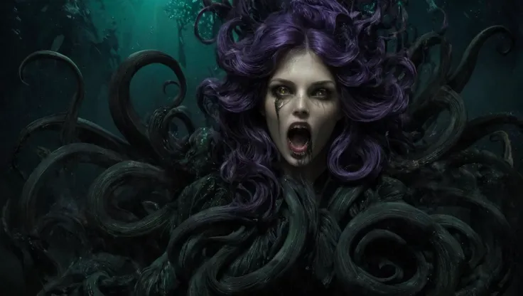 <lora:Alphonse Mucha Style:1.9> alphonse mucha style, ((Cthulhu)), rising from the deep, (black flowing tentacles), black smoke, darkness, BREAK
<lora:epoxy_skull-sdxl:0.04> epoxy_skull, pentagram, evil, (insanity), long sharp teeth, ((glowing golden eyes)), BREAK
<lora:ral-3dwvz-sdxl:0.4> ral-3dwvz, symmetrical, balanced, (black tendrils of smoke), fangs, (cosmic), deep underwater, BREAK
<lora:cursedimagessdxl:0.2> cursed image, ((photo-realistic)), 4k, extremely detailed, (laser prism spectrum gradient background lighting), purple, black, green, BREAK