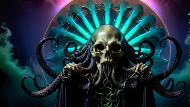 <lora:Alphonse Mucha Style:1.5> alphonse mucha style, Cthulhu, rising from the deep, black flowing tentacles, black smoke, darkness,
<lora:epoxy_skull-sdxl:0.1> epoxy_skull, pentagram, evil, insanity,
<lora:ral-3dwvz-sdxl:0.5> ral-3dwvz, symmetrical, balanced, black tendrils of smoke,
<lora:cursedimagessdxl:1.5> cursed image, photo-realistic, 4k, laser prism spectrum gradient background lighting,