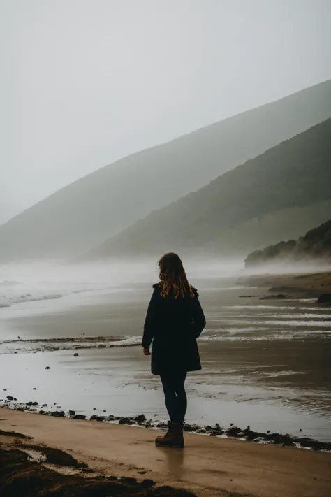 (masterpiece, best quality, high resolution:1.2),
HDR, shot on Canon 5D Mark II, depth of field, intricate details, sharp focus on subject,
a girl alone on a misty beach, <lora:ZH_ShotByElsaBleda_v1:0.8>, zh_shot_by_elsa_bleda, realistic, scenery,