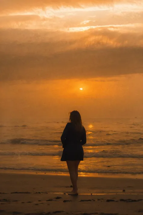 (masterpiece, best quality, high resolution:1.2),
HDR, shot on Canon 5D Mark II, depth of field, intricate details,
a girl on a beach, looking at the ocean and the cloudy sky, low fog and mist, sunset <lora:ZH_ShotByElsaBleda_v1:0.8>, zh_shot_by_elsa_bleda, realistic, scenery