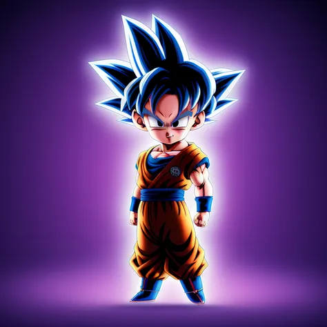 cbzbb , son_goku, ultra_instinct, charachter ,cute, little, beautiful, devian art, clenched hands, trending artstation, digital art, detailed, cute, realistic, humanoide, character, tiny,cinematic shot ,cinematic lights, son_goku, aura  <lora:sonGokuDragonBallZSuper_v10:0.5>