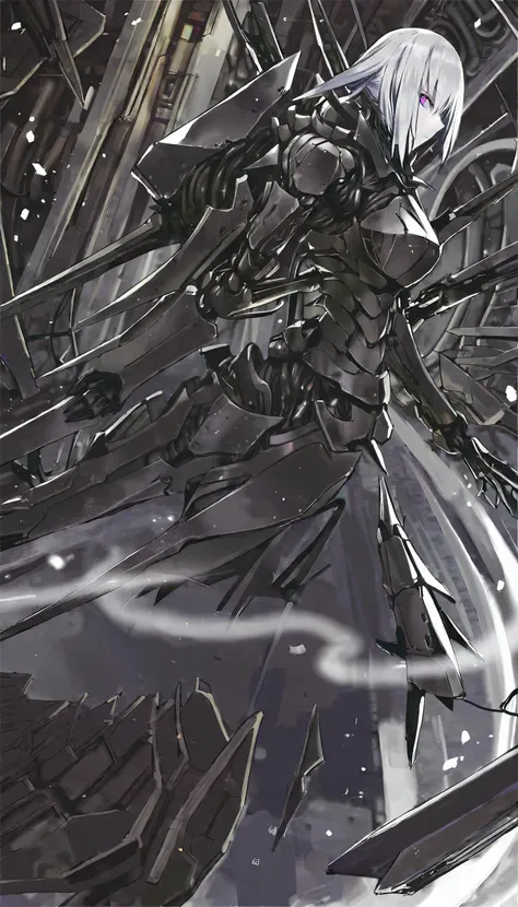 Intense battle scene, concept art, Chaotic warzone, TNstyle, manga, comics, sci-fi, gothic horror, dark fantasy, sf, cyberpunk,
BREAK
[by Sunao Katabuchi:by xianyuliangryo:0.5],
BREAK
1girl, (beautiful doll), resistance army, (detailed face), beautiful, elegance, aesthetic, mysterious, ethereal, sorrow, looking at viewer,
BREAK
dynamic angle,
BREAK
weird fashion, doll armor, Neo-futuristic style, mech, (wires and intricate machinery:1.5), mechanical wings, mutated armor, holding a shield, intricate details,  [(details:1.2): [ (many small details:1.3) : [ (many ultrasmall details: 1.2):(very detailed ultrasmall edges and microrelief:1.5):0.7 ]: 0.4 ] :0.2],
BREAK
Dynamic combat action, (dynamic blur), exploring cyber dungeons and labyrinths,
BREAK
[realistic:realistic:0.7],
BREAK
megastructure, concrete walls, pipes, frames, cables, metal walls, dome, cables, giant room, huge heavy equipment, deep, chaotic, (mutant), monster, space, stars, planets, designed by Tschabalala Self,
BREAK
particle, fog-enshrouded, spectral, decaying elegance, victorian gothic, whispering shadows, chilling atmosphere, supernatural horror, cursed beauty, otherworldly allure, deep darkness, velvet darkness, enigmatic portrait, thousands of years later, melancholy atmosphere, high-resolution ruins,
BREAK
advanced lighting techniques, high dynamic range, vivid and accurate colors, harmonious color scheme, meticulously detailed, visually stunning, emotionally engaging, sharp contrast, digital painting quality, cinematic quality, subtle shadows, Complex Shading, Immersive Depth, Advanced Rendering, Depth of Field, sharp focus, Depth and Perspective, bokeh,
BREAK
beautiful color, aesthetic, detailed, intricate details, amazing quality, best quality, high quality, <lora:more_details:1.5>, <lora:Tsutomu_Nihei_OaN_Style:0.9>,