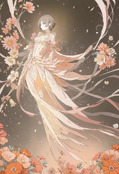 by nocopyrightgirl,
1girl, cute, [doll armor:0.9], floral,
beautiful, aesthetic, detailed, beautiful color, 
amazing quality, best quality, high quality, masterpiece, TNstyle, <lora:Tsutomu_Nihei_OaN_Style:1.0>,