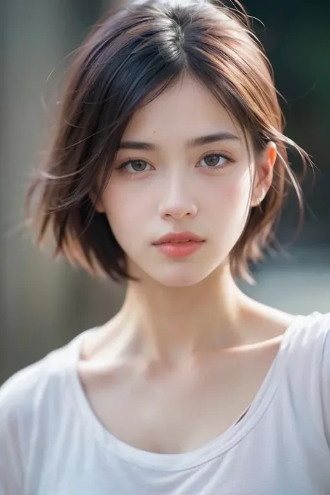 dressed, (photo realistic:1.4), (hyper realistic:1.4), (realistic:1.3),
(smoother lighting:1.05), (increase cinematic lighting quality:0.9), 32K,
1girl,20yo girl, realistic lighting, backlighting, light on face, ray trace, (brightening light:1.2), (Increase quality:1.4),
(best quality real texture skin:1.4), finely detailed eyes, finely detailed face, finely quality eyes,
(tired and sleepy and satisfied:0.0), face closeup, t-shirts,
(Increase body line mood:1.1), (Increase skin texture beauty:1.1)
<lora:cutieMixGirl_V1:0.6>