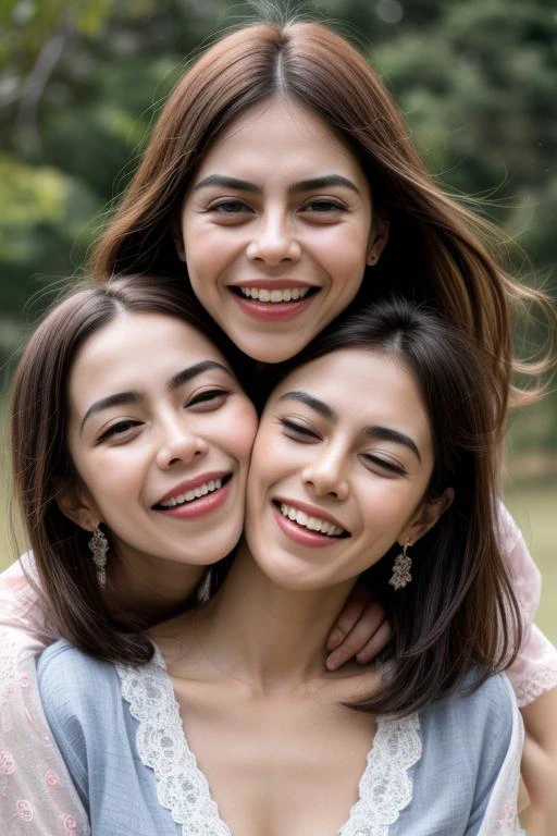 caras de alegría y felicidad