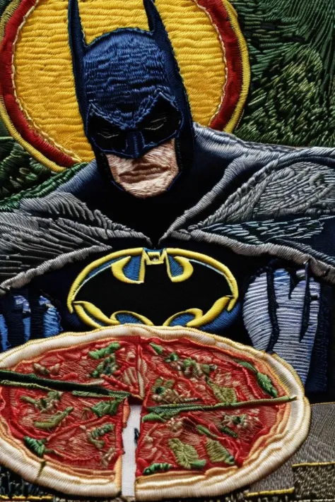 batman eating pizza
<lora:embroidered_style_v1_sdxl:1>