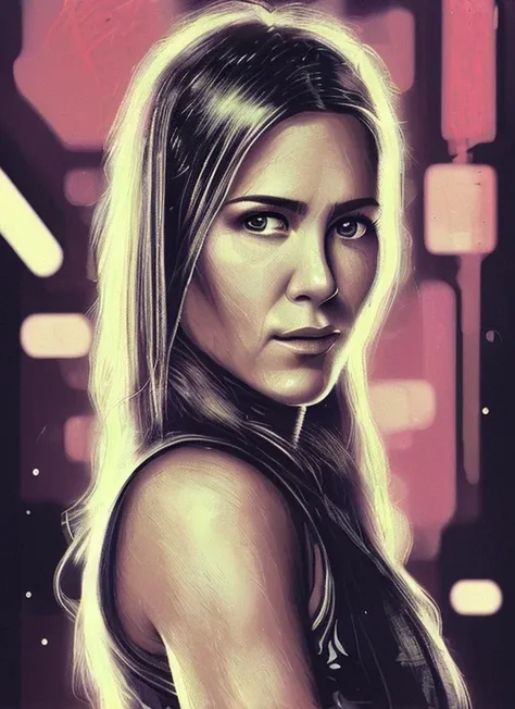 detailed film still of portrait neon operator sks woman in the blade runner, messy ponytail, cyberpunk futuristic, neon, reflective puffy coat, decorated with traditional japanese by smail inceoglu dragan bibin hans thoma greg rutkowski alexandros pyromallis nekro, illustrated, perfect face, fine details, realistic shaded, fine - face, pretty face