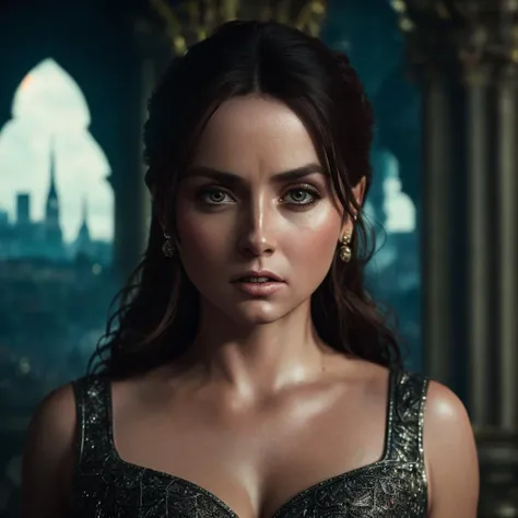beautiful woman go through fantasy city, <lora:person_AnaDeArmasv2:1>, full growth photo, upper body, looking at the camera, (full body 8k unity render), photorealistic digital art trending on Artstation 8k HD high definition detailed realistic, 28 years old, fairytale, (fairytale fantasy city on the background), ((clean cheeks)), (clean face), action shot, detailed skin, skin pores, hdr, cinema shot, heavy shadows, detailed, detailed face, (vibrant, photo realistic, realistic, dramatic, dark, sharp focus, 8k)