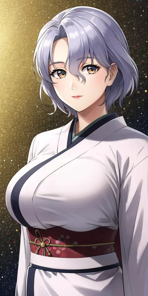 <lora:SallySaintFordV2:0.7> sallysaintford, huge_breasts, standing, solo, kimono, starry_sky,, masterpiece, best_quality, detailed_face, detailed_eyes, highres, beautiful, detailed,