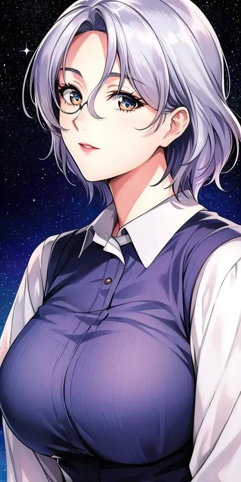 <lora:SallySaintFordV2:0.7> sallysaintford, huge_breasts, standing, solo, sweater, starry_sky,, masterpiece, best_quality, detailed_face, detailed_eyes, highres, beautiful, detailed,