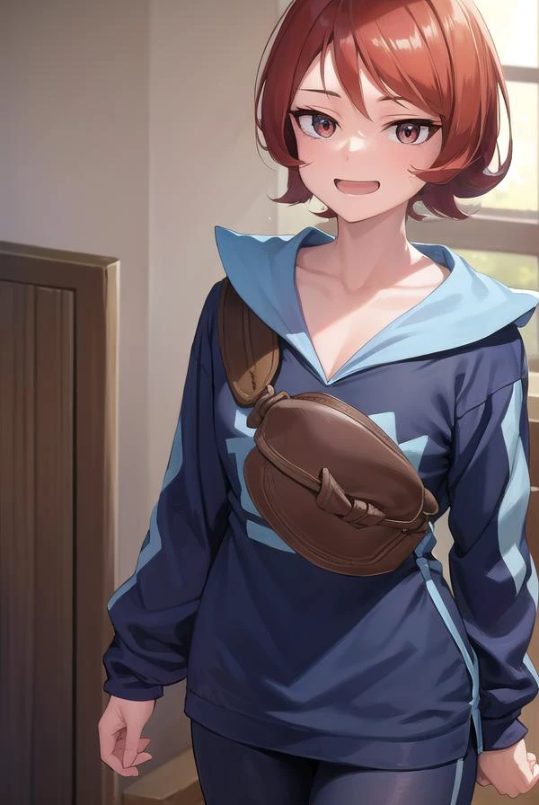 pokemonarezu, <lyco:pokemonarezu-lyco-nochekaiser:1>,
pokemonarezu, brown hair, cowlick, short hair, (brown eyes:1.5), <lora:smirkingeye_v100:1>, <lora:smirkingmouth_v100:1>, smile, open mouth,
BREAK black footwear, boots, collarbone, diamond clan outfit, jacket, long sleeves, pantyhose,
BREAK looking at viewer, full body, (cowboy shot:1.5),
BREAK indoors,
BREAK <lyco:GoodHands-beta2:1>, (masterpiece:1.2), best quality, high resolution, unity 8k wallpaper, (illustration:0.8), (beautiful detailed eyes:1.6), extremely detailed face, perfect lighting, extremely detailed CG, (perfect hands, perfect anatomy),