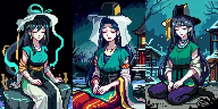 (otherworldly, otherworldly atmosphere, otherworldly appearance), highly insanely detailed, masterpiece, top quality, best quality, highres, 4k, 8k, RAW photo, ((ancient egyptian theme:1.2)), Hong Kong structure, structure, 
(mystical theme), mystical gatmosphere, arcane sanctuaries, otherwordly aura, 
(long_hair, long hair, random colors hair, glowing hair, hair over one eye, long messy hair), 
(eyelashes, eyeliner, eyeshadow, eyelashes, long eyelashes), 
collar, earrings, jewelry, necklace, armlet, 
tentacle, (underwater), nsfw, 
Homestay, Resort, Guest House, 
building, structure, still life, swirling energy, 
action pose, 
drunk, closed eyes, 
abandoned building, shopping mall, overgrown with vegetation, [volumetric fog], cinematic lighting, colorful, 
1girl, weimao hat, <lora:veilhat_v2b:0.88>, snow, desert, big and beautiful breasts, sitting, (fantasy world)