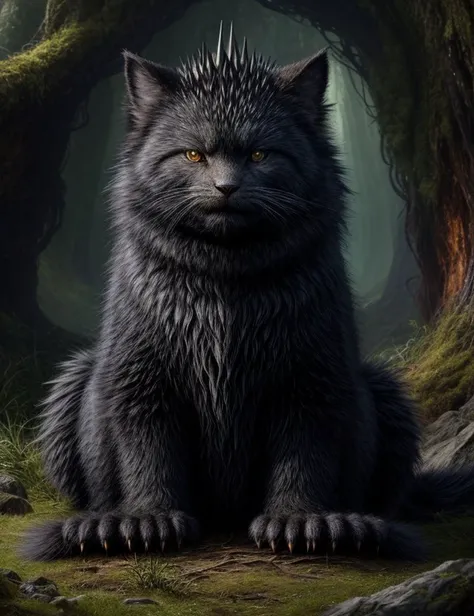 ((best quality)), ((masterpiece)), ((realistic)), (detailed), Otherworldly Harmonious Terrifying Blob-like, Multipedal Trimanual, Six-Fingered Hands, Bifurcated-Tailed Spiked-Tailed, Wooly Fur, RustRed, ((masterpiece)), absurdres, HDR, <lora:add_detail:1>, <lora:LowRA:0.5>