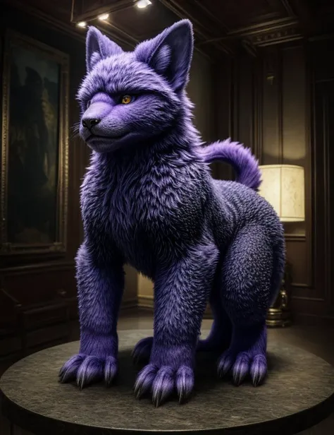 ((best quality)), ((masterpiece)), ((realistic)), (detailed), Exotic Networked Classic Quadrupedal, Quadrupedal Octomanual, Furry Appendages, Curved-Tailed, Leathery Skin, Elongated Ears, Light purple, ((masterpiece)), absurdres, HDR, <lora:add_detail:1>, <lora:LowRA:0.5>