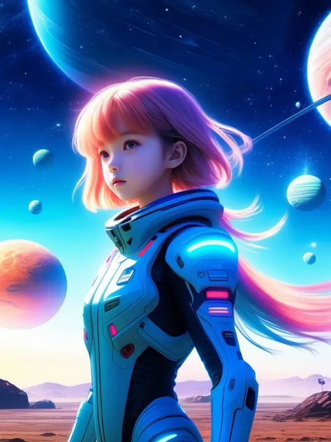 1girl , Alien Planet, anime, best quality, (masterpiece,best quality:1.5)