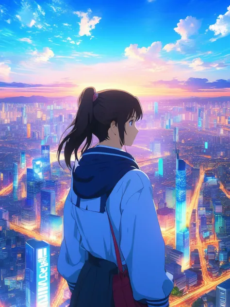 1girl , Parallel World, anime, best quality, (masterpiece,best quality:1.5)