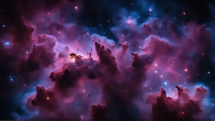 Space-themed realistic,photo,ultra detail,8k,highres,a big nebula,stars, . Cosmic, celestial, stars, galaxies, nebulas, planets, science fiction, highly detailed