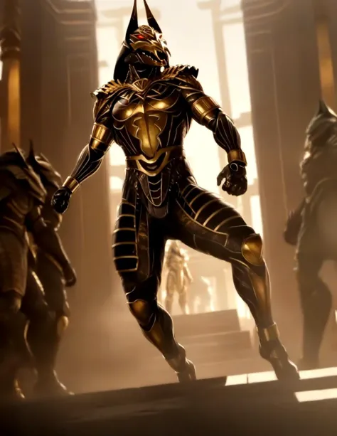 score_9, score_8_up, score_7_up,
<lora:Set_(Gods_of_Egypt)_(SDXL)_(AD):1> Set, Gods of Egypt, muscular, robot, mecha, sleek metal body, glowing red eyes, enhanced body,
8K, In'ei, perfect depth of field, chiaroscuro, volumetric lighting, clear_eyes, crisp details, cinematic lighting, cinematic masterpiece,
dynamic action pose, detailed background, photographic realism, masterclass 8K Uneal 5 CGI render, evil, villain, fight, damaged temple, golden light, perfect proportions, perfect hands,
BREAK zPDXL,