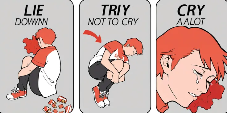 anime artwork score_9, score_8_up, score_7_up, best quality, high quality, source_anime, <lora:PD-STYLE_SmoothAnime2-SDXL:0.7> <lora:MEME-TNTC-000011:1>spilled food, debris, m3m3, comic, (english text), arrow \(symbol\), eyes closed, tears, fetal position
. anime style, studio anime, highly detailed, cel shading, line art