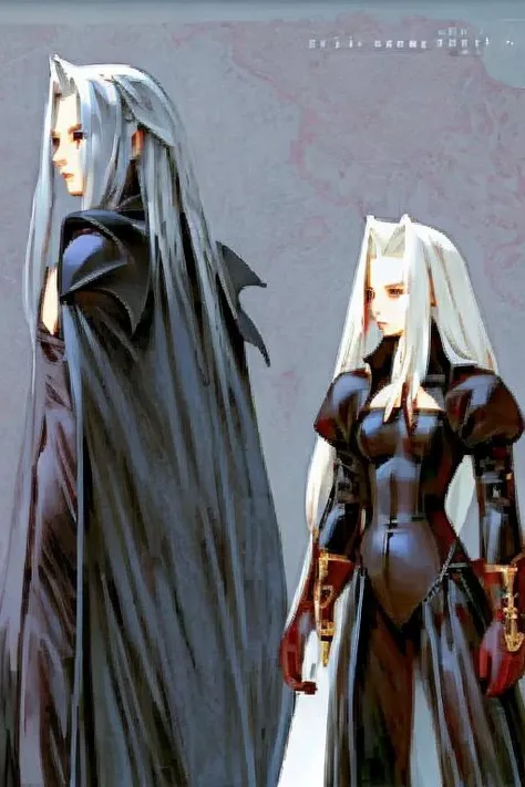 there are two women dressed in costumes walking in a courtyard, gothic and futuristic, second life avatar, secondlife, nixeu and sakimichan, beautiful gemini good and evil, crimson themed, devil versus angel, good and evil, inspired by Louis Grell, gothic harts, dressed in crustpunk clothing, spellcasting pose, 2 angels