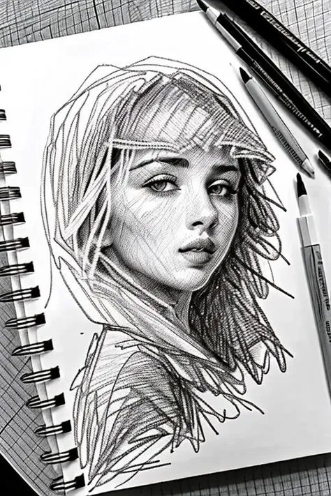 pencil sketch by DEN_lizyahmet_style of DEN_skylor_voxeMK3, traditional media, line art, pencil, sketch, pencil sketch,
masterpiece, amazing, intricate,