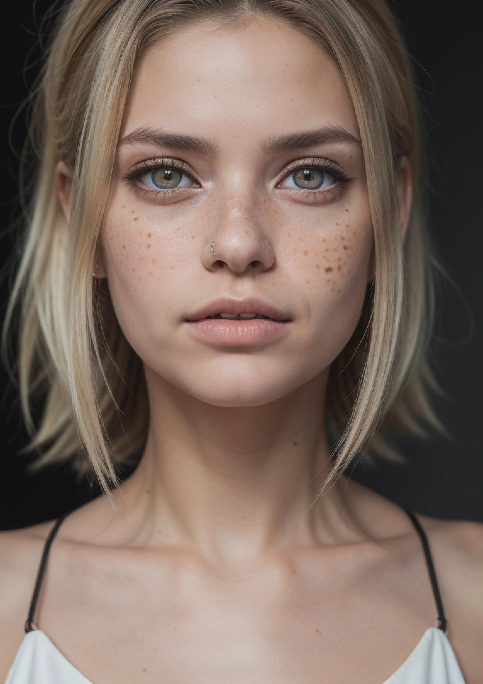 (best_quality),(ultra_detailed), photo of beautiful 18-year-old girl, pastel hair, freckles sexy, beautiful, close up, young, DSLR, 8k, natural skin, textured skin (hidrocor lenses, contacts, iris),8K,Best quality, masterpiece, ultra high res, (photorealistic:1.4), raw photo, (Authentic skin texture:1.3), (film grain:1.3),different photo angle,beautiful detailed eyes and face,masterpiece, (Best Quality, Masterpiece:1.4), (Realism:1.2), (Realisitc:1.2), (Absurdres:1.2), (photorealistic:1.3), ( Very Big Eyes,beautiful detailed eyes, symmetric eyes),cowboy shot,dress,wings