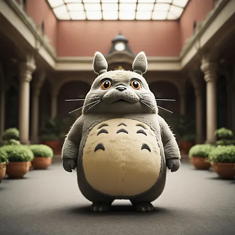 cinematic photo of  Totoro   <lora:Happy_World:0.8>, 35mm photograph, film, bokeh,  professional, 4k, highly detailed,