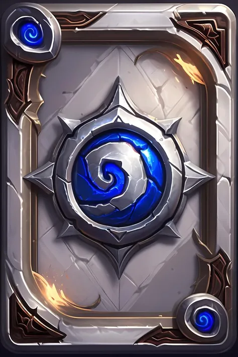 Concept Art, Game Cards, Silver Pattern, Western Magic Style, Spin Symbols, no_humans, Solo, Frame, Broken, card_ (Medium),<lora:kapai:0.8>,