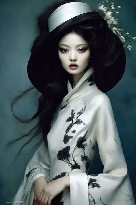 <lora:Zhang Jingna Style:1>Zhang Jingna Style - capturing the essence of femininity through delicate and graceful poses in natural surroundings.