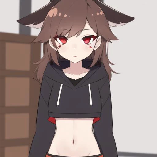 crydia, 1 girl, good anatomy, brown hair, red eyes, <lora:CrydiaaYTLoraSave:1>