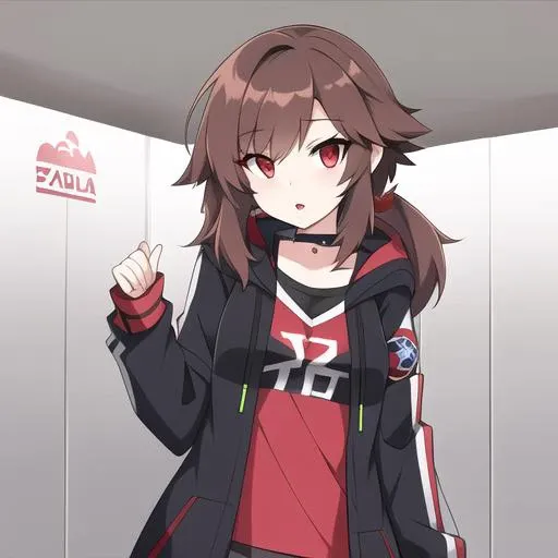 crydia, 1 girl, good anatomy, brown hair, red eyes, <lora:CrydiaaYTLoraSave:1>
