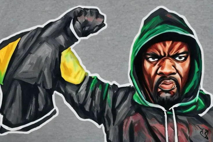 hood on, angry , no cry