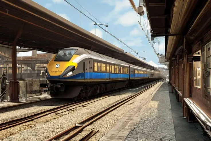 (masterpiece:1.3), photorealistic, photography, hdr, soft light, ((best quality)),train arriving at the station, a built-up station, people surrounding the train, balconies above the train, elegant and luxurious,  ((masterpiece)), (detailed),  steampunk city background,  ultra detailed, 4k, good proportion, COGPUNKAI,
((STEAMPUNKAI))